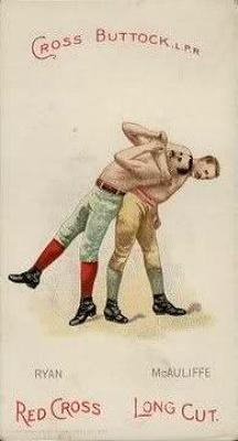 1893 P. Lorillard Co. Boxing Positions and Boxers (N266) #NNO Joe McAuliffe / Paddy Ryan Front