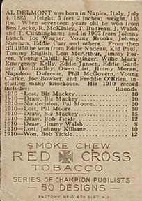1911 American Tobacco Co. Champion Pugilists (T219) #NNO Al Delmont Back