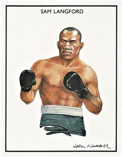 1991 Ideal Albums Boxing Greats #17 Sam Langford Front