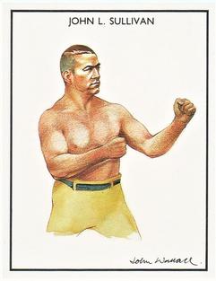 1991 Ideal Albums Boxing Greats #23 John L. Sullivan Front