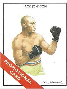 1991 Ideal Albums Boxing Greats #14 Jack Johnson Front