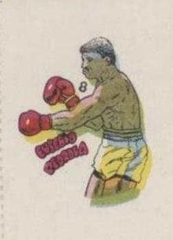 1985 Fights of the Century Mini Stickers #8 Eusebio Pedroza Front