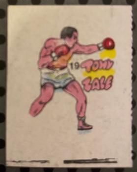 1985 Fights of the Century Mini Stickers #19 Tony Zale Front