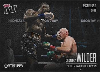 2018 Topps Now Showtime Championship Boxing #WVF-5 Deontay Wilder Front