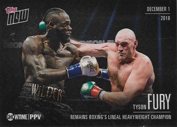 2018 Topps Now Showtime Championship Boxing #WVF-6 Tyson Fury Front
