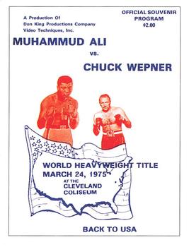 1993 Sporting Profiles - The Greatest #36 Ali v Wepner Front