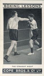 1935 Cope Bros. Boxing Lessons #7 The Straight Right Front