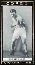 1915 Cope Bros. Boxers #47 Frank Klaus Front