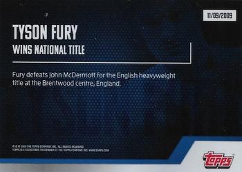 2020 Topps On-Demand Tyson Fury Autograph Edition #NNO Wins National Title Back