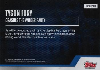 2020 Topps On-Demand Tyson Fury Autograph Edition #NNO Crashes the Wilder Party Back