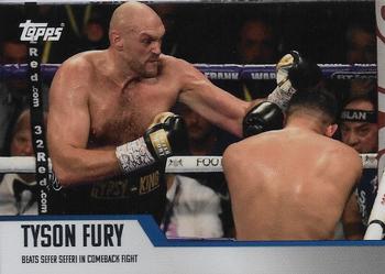 2020 Topps On-Demand Tyson Fury Autograph Edition #NNO Beats Sefer Seferi in Comeback Fight Front
