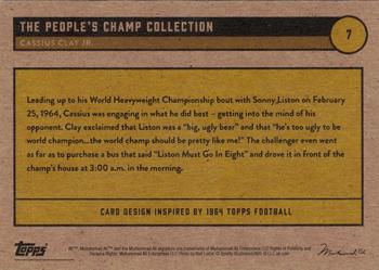 2021 Topps Muhammad Ali The People's Champ #7 Cassius Clay Jr. Back