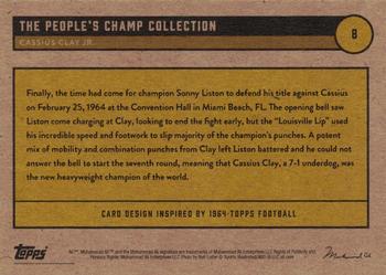 2021 Topps Muhammad Ali The People's Champ #8 Cassius Clay Jr. Back