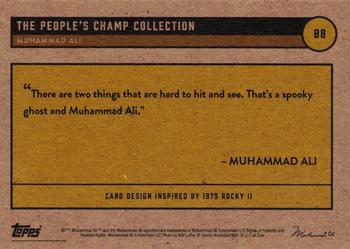 2021 Topps Muhammad Ali The People's Champ #88 Muhammad Ali Back
