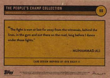 2021 Topps Muhammad Ali The People's Champ #90 Muhammad Ali Back