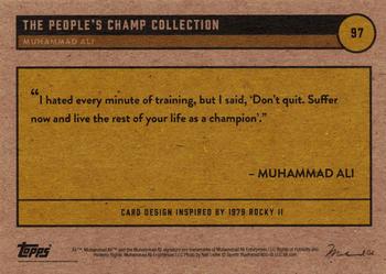 2021 Topps Muhammad Ali The People's Champ #97 Muhammad Ali Back