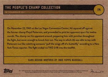 2021 Topps Muhammad Ali The People's Champ - Red #14 Muhammad Ali Back