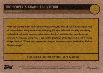 2021 Topps Muhammad Ali The People's Champ - Red #15 Muhammad Ali Back