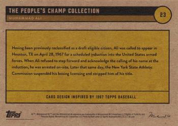2021 Topps Muhammad Ali The People's Champ - Red #23 Muhammad Ali Back