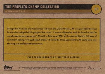 2021 Topps Muhammad Ali The People's Champ - Red #24 Muhammad Ali Back