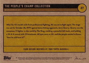 2021 Topps Muhammad Ali The People's Champ - Red #27 Muhammad Ali Back