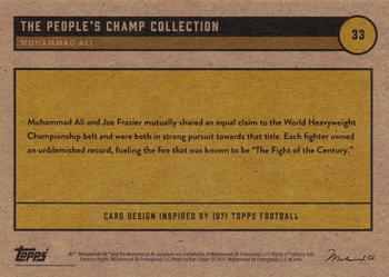 2021 Topps Muhammad Ali The People's Champ - Red #33 Muhammad Ali Back