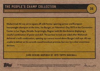 2021 Topps Muhammad Ali The People's Champ - Red #36 Muhammad Ali Back