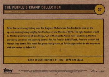 2021 Topps Muhammad Ali The People's Champ - Red #37 Muhammad Ali Back