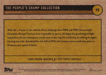 2021 Topps Muhammad Ali The People's Champ - Red #45 Muhammad Ali Back