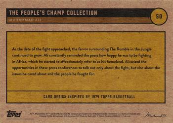 2021 Topps Muhammad Ali The People's Champ - Red #50 Muhammad Ali Back