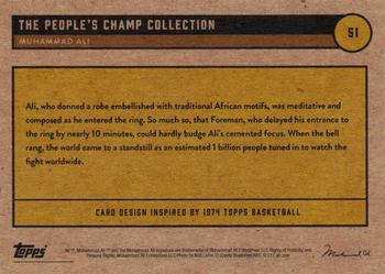 2021 Topps Muhammad Ali The People's Champ - Red #51 Muhammad Ali Back