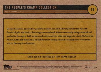 2021 Topps Muhammad Ali The People's Champ - Red #52 Muhammad Ali Back