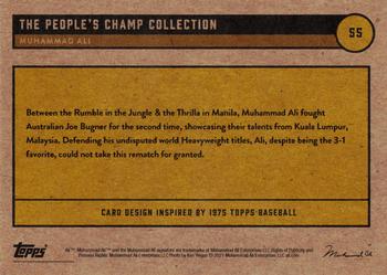 2021 Topps Muhammad Ali The People's Champ - Red #55 Muhammad Ali Back