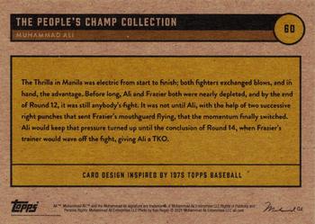 2021 Topps Muhammad Ali The People's Champ - Red #60 Muhammad Ali Back