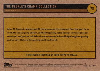 2021 Topps Muhammad Ali The People's Champ - Red #75 Muhammad Ali Back