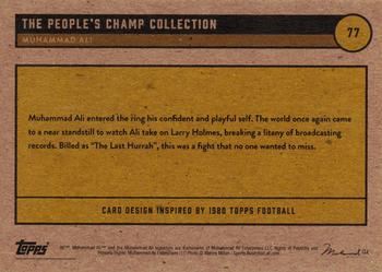 2021 Topps Muhammad Ali The People's Champ - Red #77 Muhammad Ali Back