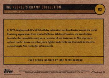 2021 Topps Muhammad Ali The People's Champ - Red #83 Muhammad Ali Back