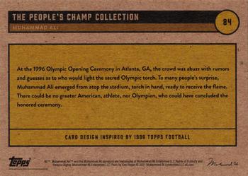 2021 Topps Muhammad Ali The People's Champ - Red #84 Muhammad Ali Back