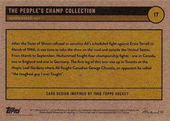2021 Topps Muhammad Ali The People's Champ - Silver #17 Muhammad Ali Back
