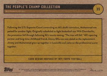 2021 Topps Muhammad Ali The People's Champ - Silver #35 Muhammad Ali Back