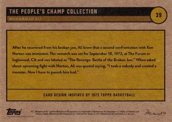 2021 Topps Muhammad Ali The People's Champ - Silver #39 Muhammad Ali Back