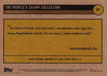 2021 Topps Muhammad Ali The People's Champ - Silver #87 Muhammad Ali Back