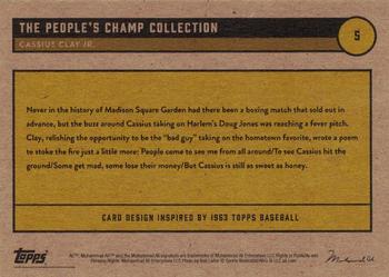 2021 Topps Muhammad Ali The People's Champ - Yellow Gold #5 Cassius Clay Jr. Back