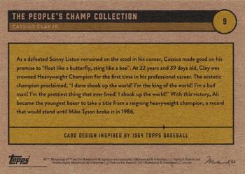 2021 Topps Muhammad Ali The People's Champ - Yellow Gold #9 Cassius Clay Jr. Back