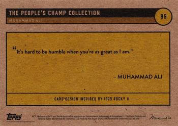 2021 Topps Muhammad Ali The People's Champ - Yellow Gold #95 Muhammad Ali Back