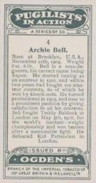 1928 Ogden's Pugilists in Action #4 Archie Bell Back