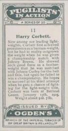 1928 Ogden's Pugilists in Action #11 Harry Corbett Back