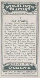 1928 Ogden's Pugilists in Action #17 Kid Froggy Back