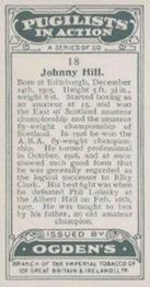 1928 Ogden's Pugilists in Action #18 Johnny Hill Back