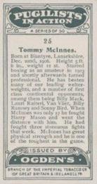 1928 Ogden's Pugilists in Action #25 Tommy McInnes Back